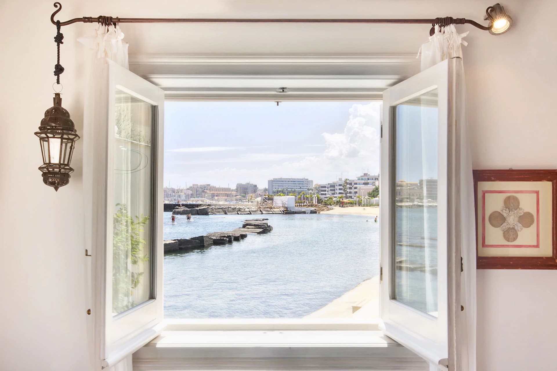 Agua Room 1, terrace on the water